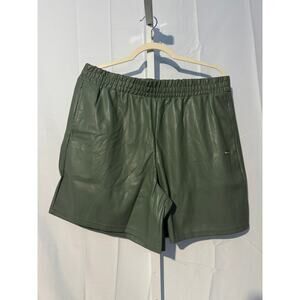 Fabletics Vegan Leather Shorts Size XL/12-14 NWT